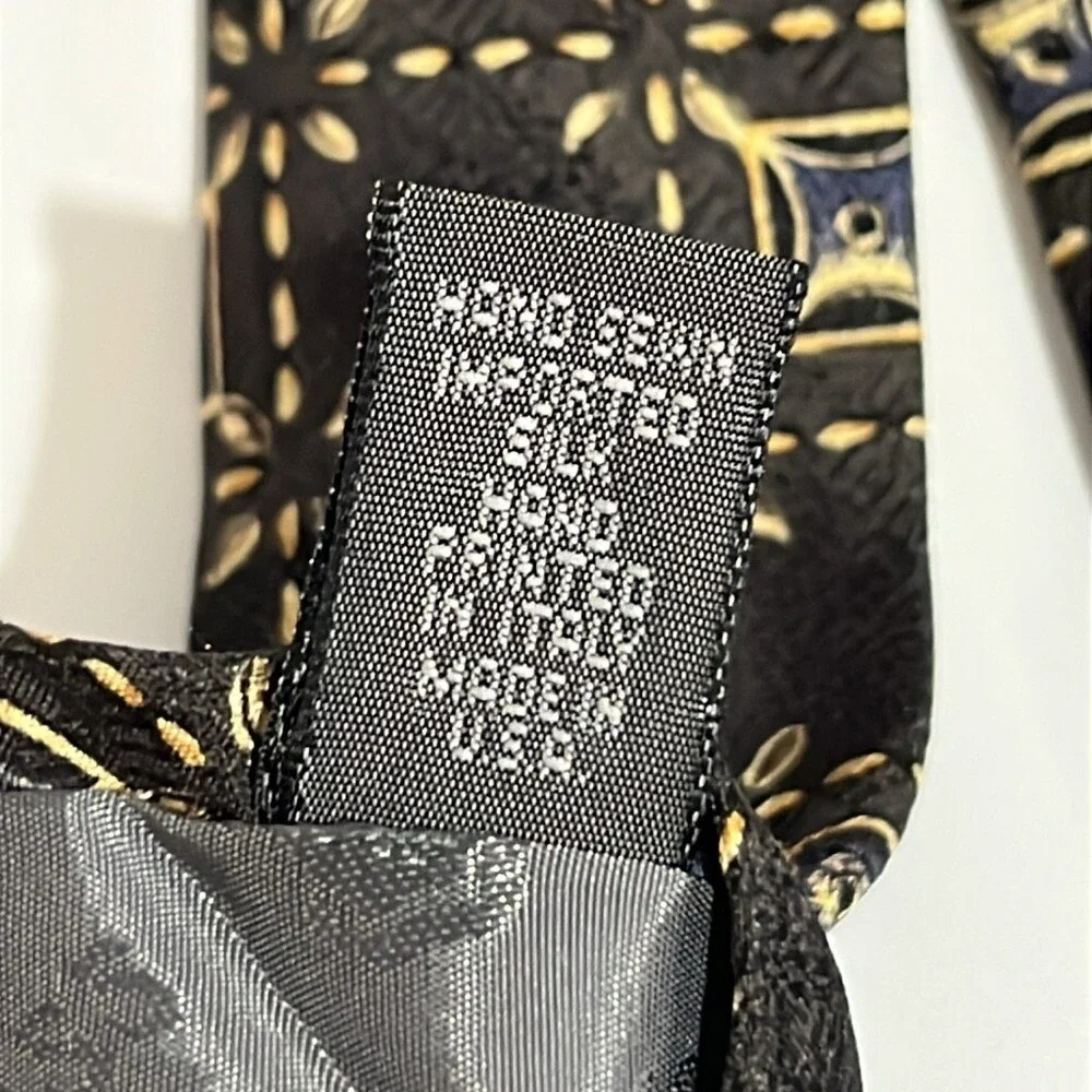 Robert Talbot Best Of Class‎ Men's Silk Tie Olive Beige Geometric Print Classic